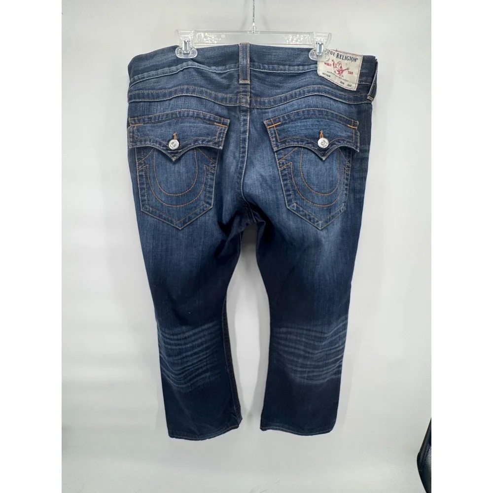 True Religion Men's Billy Flap Sn‎ Relaxed Bootcut Jeans Size 38 Made in Mexico